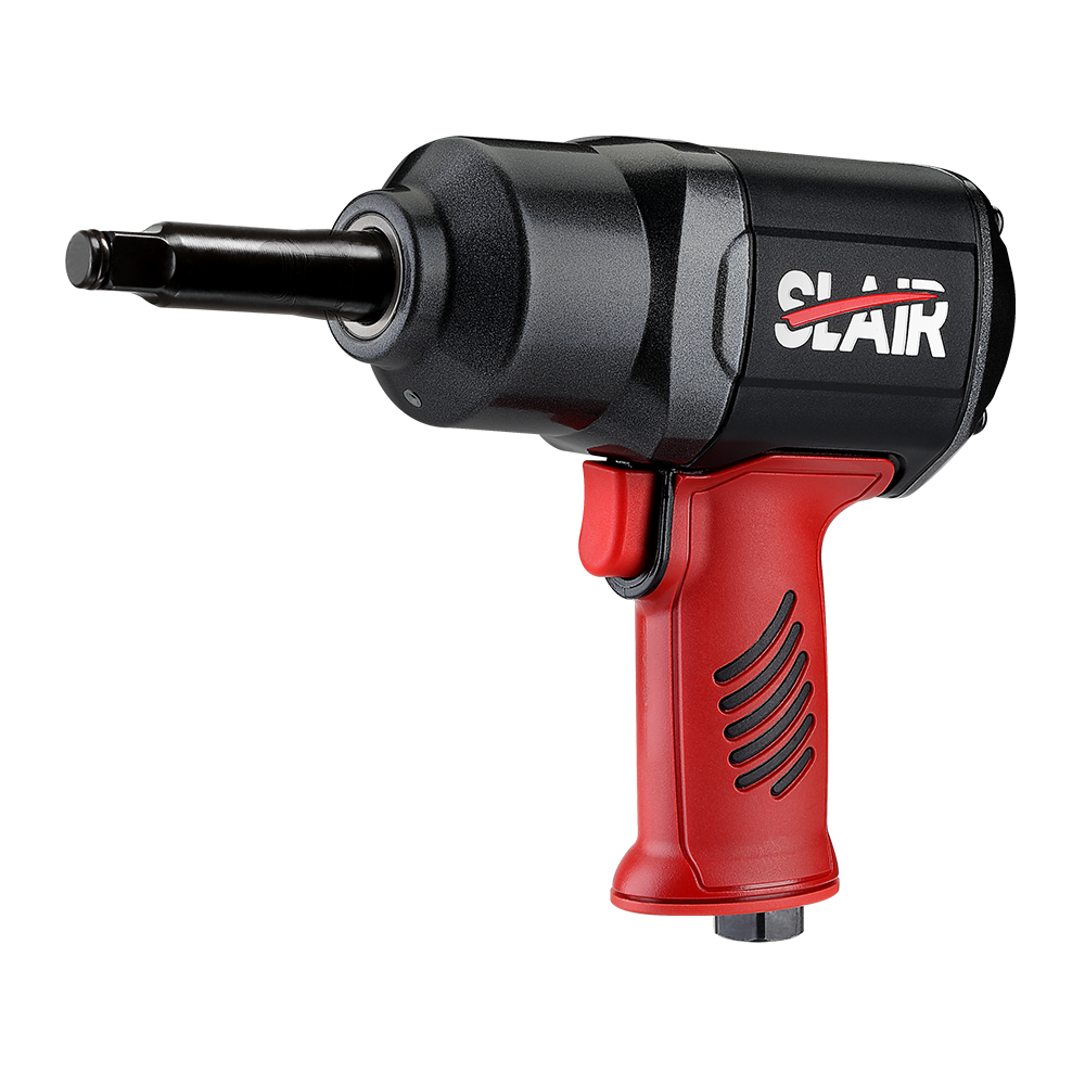  SLAIR LONG ANVIL 1/2" AIR IMPACT WRENCH- 1300NM, TWIN HAMMER, COMPOSITE, DESIGN