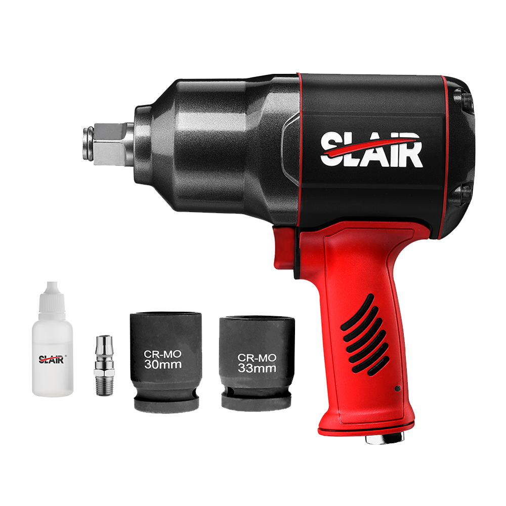  SLAIR ชุดเครื่องมือ 7PC 3/4" AIR IMPACT WRENCH KIT, WITH SOCKET, 2000NM, COMPOSITE, HEAVY DUTY, BMC SET