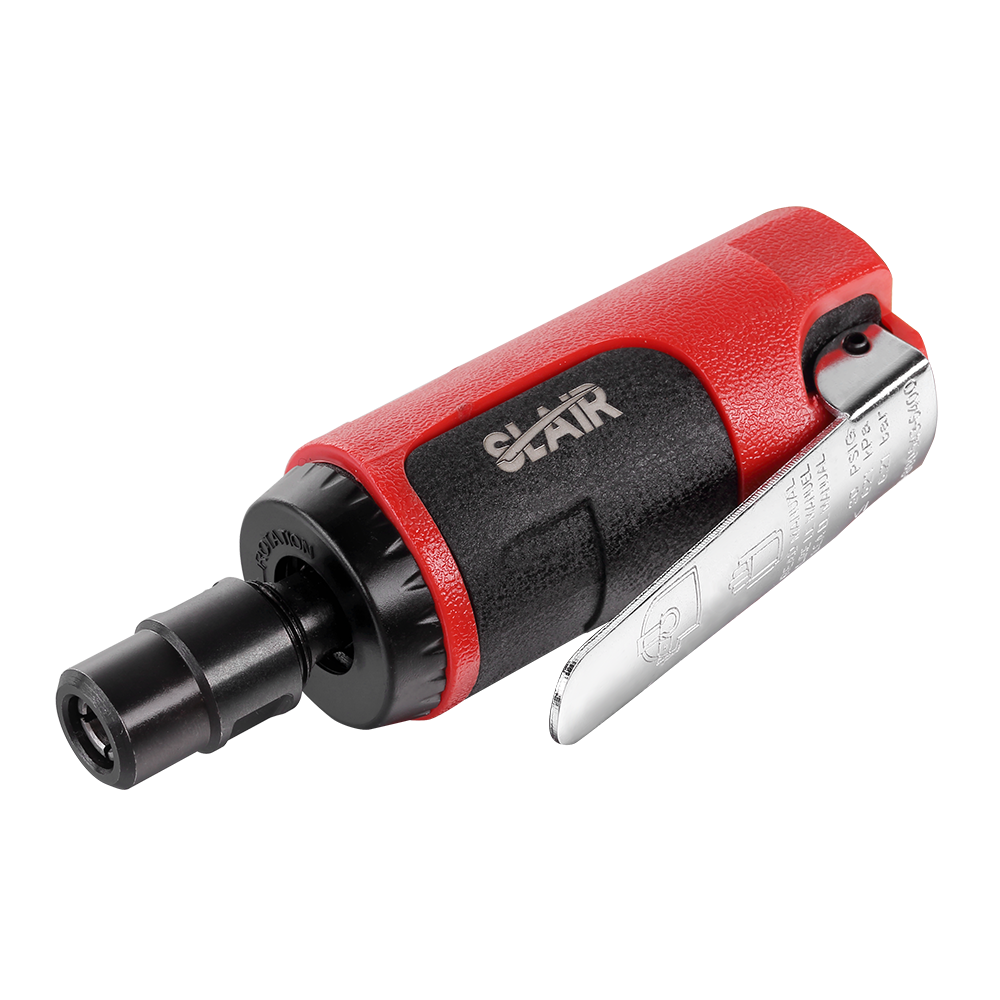  SLAIR MINI AIR DIE GRINDER, 25000RPM, อะลูมิเนียมพร้อมยาง, พร้อมคอลเล็ต 1/4" 1/8" หรือ 3 มม. 6 มม., PROFESSIONAL