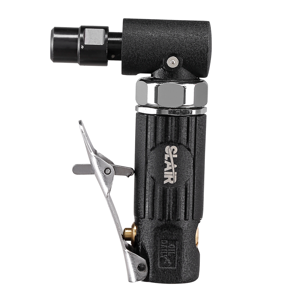  SLAIR MINI AIR ANGLE DIE GRINDER, 20000 RPM, SAFETY TRIGGER, ALUMINIUM, 1/4" 1/8" หรือ 3MM 6MM COLLET, PROFESSIONAL 