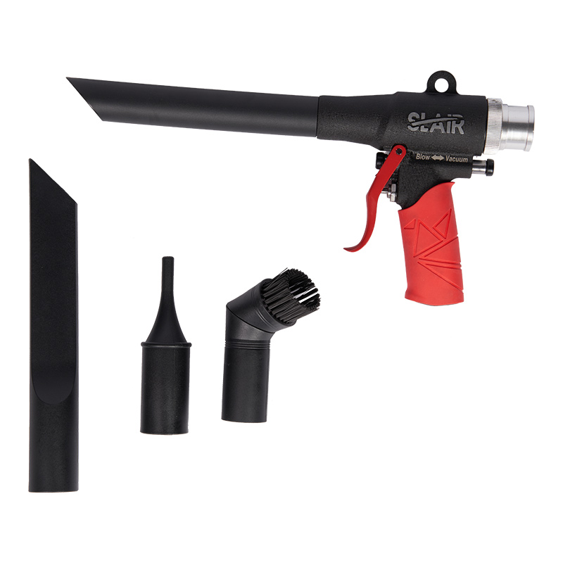  SLAIR ONE-TOUCH AIR VACUUM/BLOW GUN KIT, 2 IN 1, พร้อมท่อ, กระเป๋า, งานหนัก