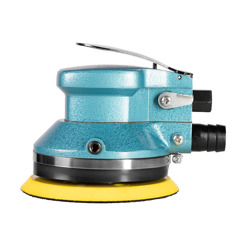  XINXING 5" AIR POLISHING SANDER (สูญญากาศในตัว) พร้อมแผ่นรอง, ท่อ, ถุง, ประหยัด 