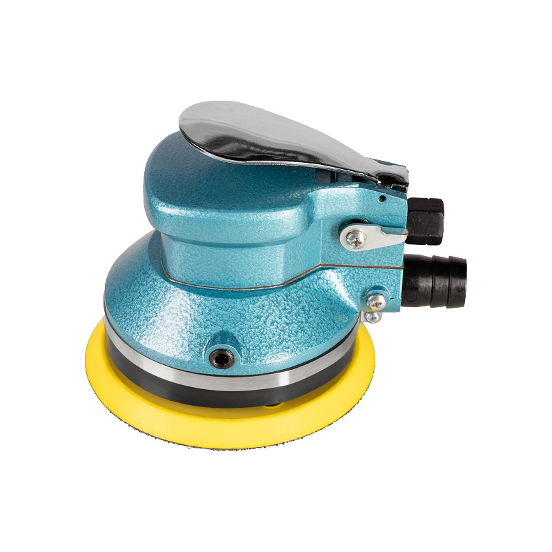  XINXING 5" AIR POLISHING SANDER (สูญญากาศในตัว) พร้อมแผ่นรอง, ท่อ, ถุง, ประหยัด 