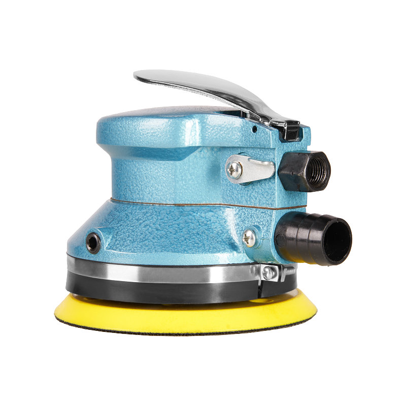  XINXING 5" AIR POLISHING SANDER (สูญญากาศในตัว) พร้อมแผ่นรอง, ท่อ, ถุง, ประหยัด 