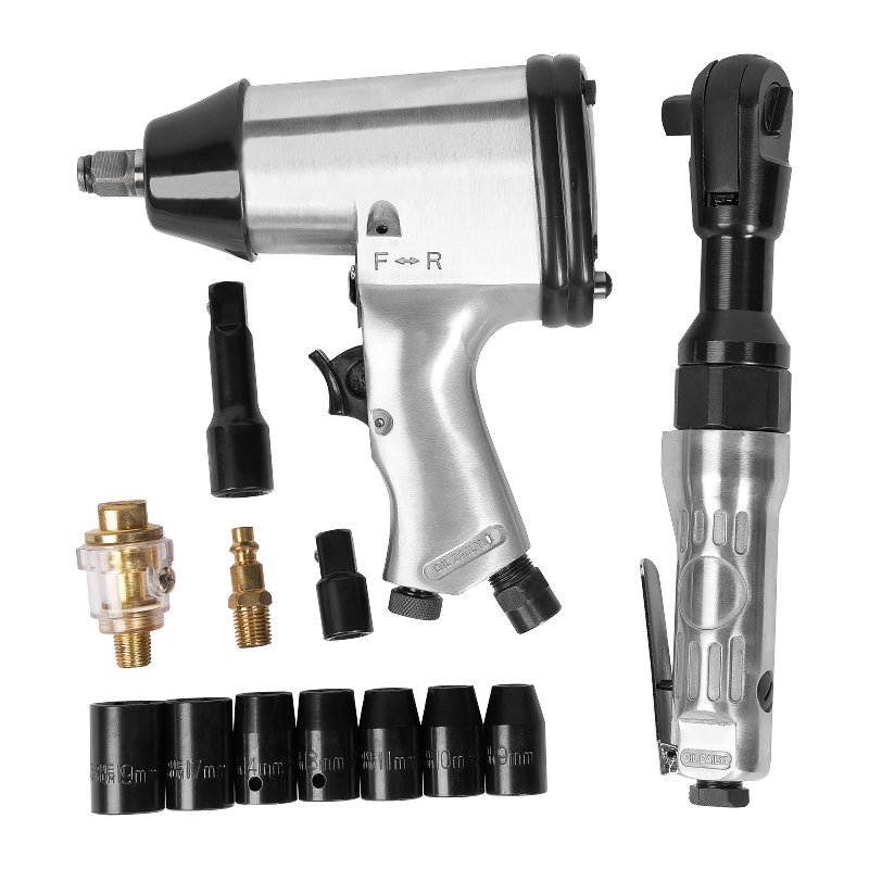  XINXING XQ-T01 15PC 1/2 AIR WRENCH 3/8" RATCHET KIT WITH SOCKET, CLASSIC, BMC SET