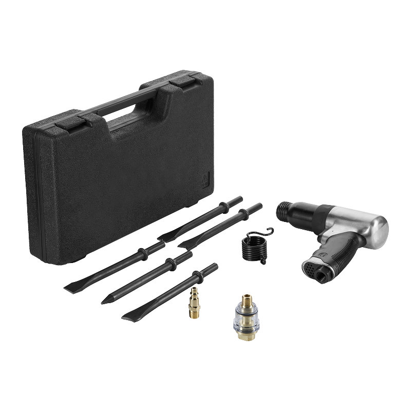  XINXING XQ-T22 10PC 190MM AIR HAMMER KIT, พร้อมสปริง, สิ่วยาว 175MM, BMC SET